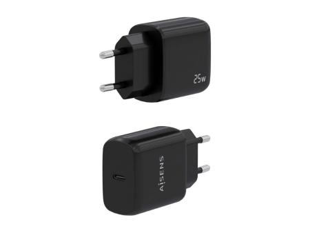 Cargador de Pared Aisens A110-0757/ 1xUSB Tipo-C/ 25W