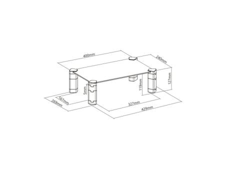 Soporte para Monitor Aisens MR01C-109/ hasta 20kg