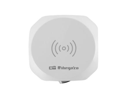 Regleta Orbegozo EN 4500 con Carga inalámbrica/ 3 Tomas de corriente/ 2 USB - 2 USB Tipo C/ Cable 1.5m/ Blanca y Gris