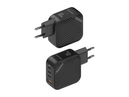 Cargador Gan de Pared Aisens ASCH-100W4P029-BK/ 3xUSB Tipo-C/ 1x USB/ 100W