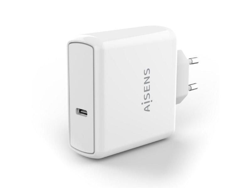 Cargador de Pared Aisens ASCH-1PD60-W/ 1xUSB Tipo-C/ 60W