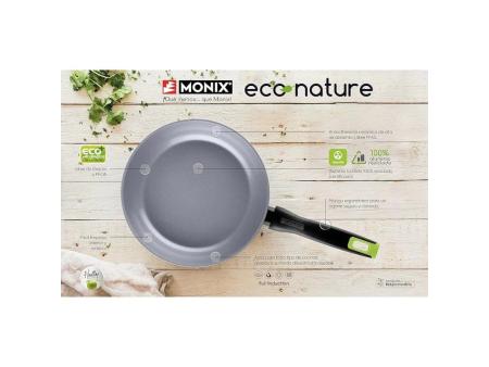 Sartén Monix Eco Nature M261218/ Ø18cm/ Aluminio forjado/ Apta para Inducción