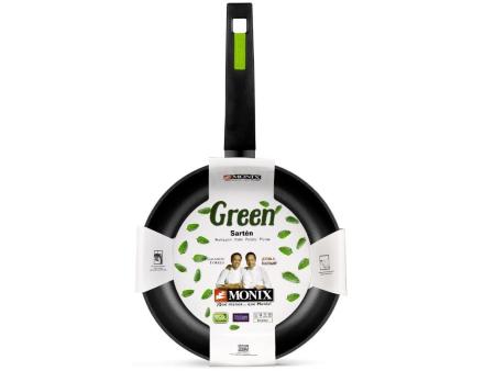 Sartén Monix Green M481228/ Ø28cm/ Aluminio forjado/ Apta para Inducción