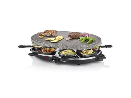 Parrilla Princess Stone 8 Oval & Raclette 162720/ 1200W/ Tamaño 43*30cm