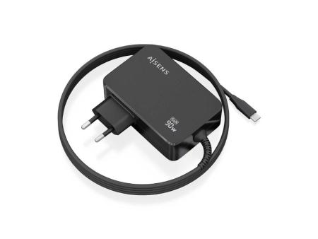 Cargador Gan de Pared Aisens ASCH-1PD90WL034-BK/ 1xUSB Tipo-C + Cable 1.8m/ 90W