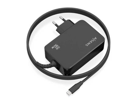 Cargador Gan de Pared Aisens ASCH-1PD90WL034-BK/ 1xUSB Tipo-C + Cable 1.8m/ 90W