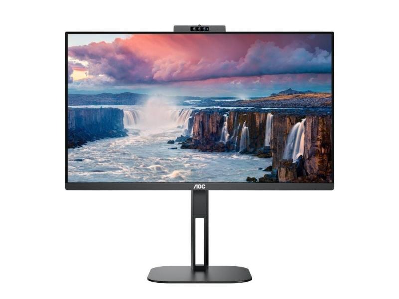 Monitor Profesional AOC 24V5CW/BK 23.8'/ Full HD/ Webcam/ Multimedia/ Regulable en altura/ Negro