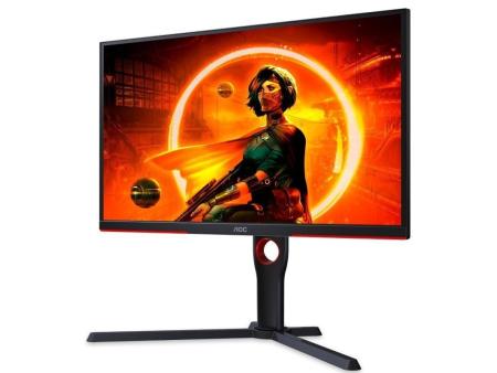 Monitor Gaming AOC 25G3ZM/BK 24.5'/ Full HD/ 0.5ms/ 240Hz/ VA/ Regulable en altura/ Negro y Rojo