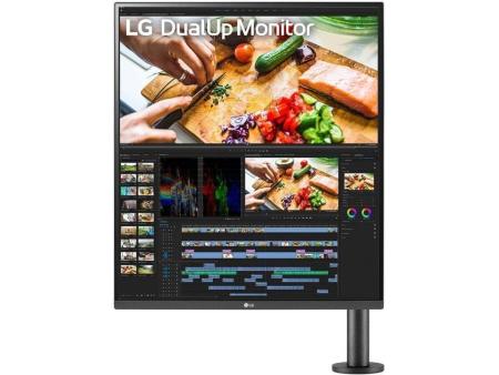 Monitor Profesional LG DualUp Ergo 28MQ780-B 27.6'/ SDQHD/ Multimedia/ Regulable en altura/ Negro