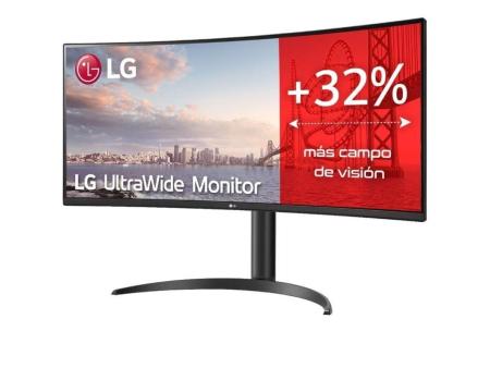 Monitor Profesional Ultrapanorámico Curvo LG UltraWide 34WP75CP-B 34'/ WQHD/ Multimedia/ Regulable en altura/ Negro