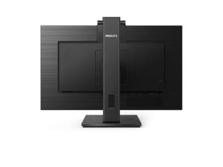 Monitor Profesional Philips 242B1H 23.8'/ Full HD/ Webcam/ Multimedia/ Regulable en altura/ Negro