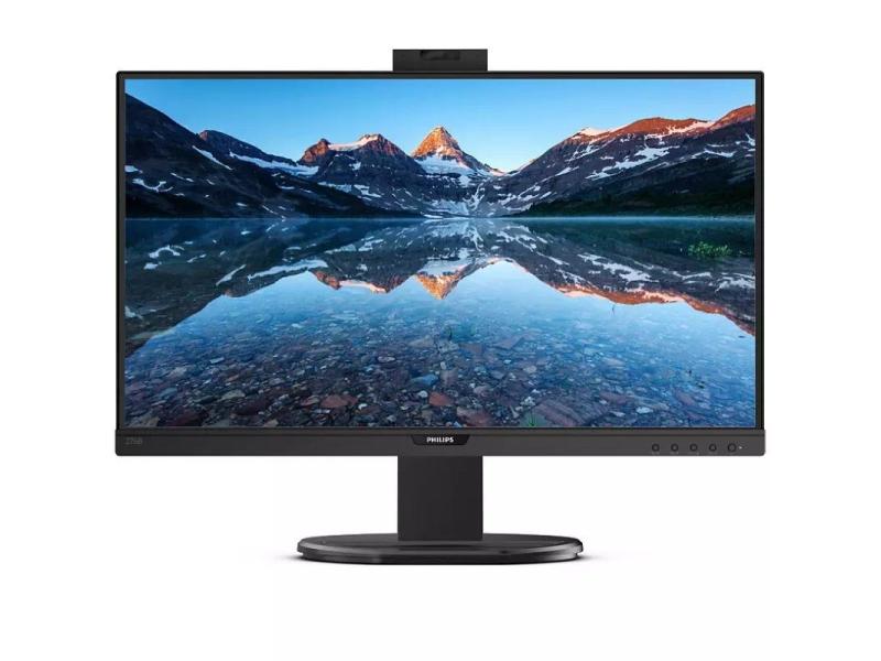 Monitor Philips 276B9H 27'/ QHD/ Webcam/ Multimedia/ Regulable en altura/ Negro