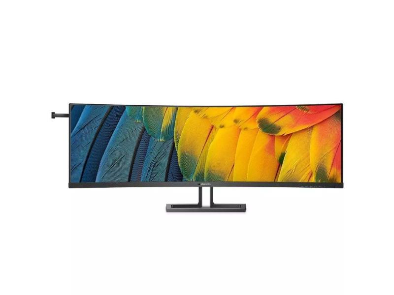 Monitor Profesional Curvo Philips 45B1U6900C 44.5'/ Dual QHD/ Multimedia/ Regulable en altura/ Negro