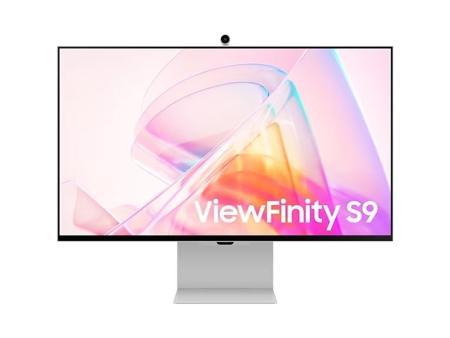 Smart Monitor Samsung ViewFinity S9 S27C902PAU 27'/ 5K/ Smart TV/ Webcam/ Multimedia/ Regulable en altura/ Plata