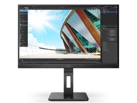 Monitor Profesional AOC 27P2Q 27'/ Full HD/ Multimedia/ Regulable en altura/ Negro