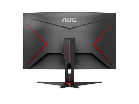 Monitor Gaming Curvo AOC C27G2ZE/BK 27'/ Full HD/ 1ms/ 240Hz/ VA/ Negro y Rojo