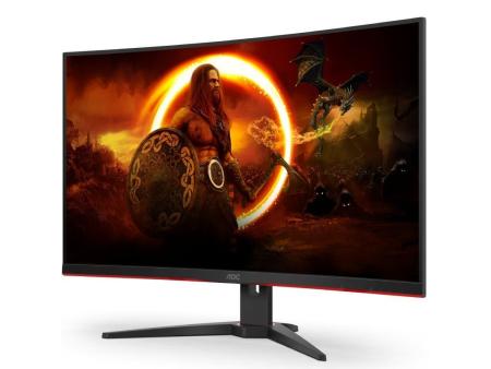 Monitor Gaming Curvo AOC CQ32G2SE/BK 31.5'/ QHD/ 1ms/ 165Hz/ VA/ Multimedia/ Negro