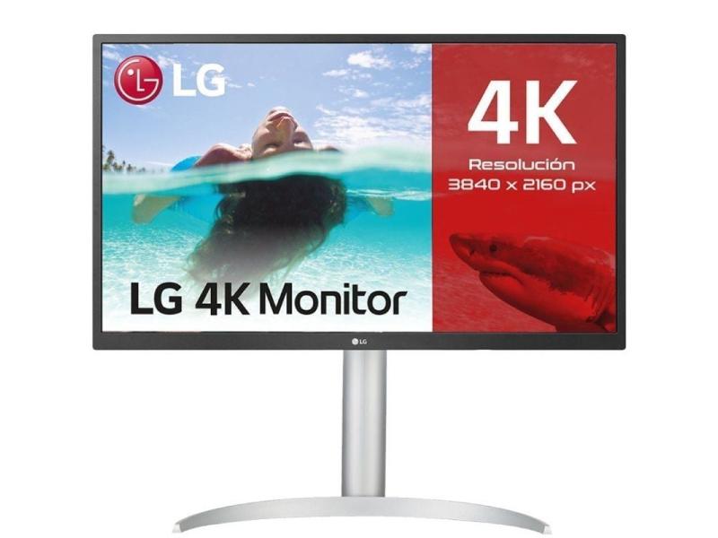 Monitor Profesional LG 27UP550P-W 27'/ 4K/ Regulable en altura/ Blanco