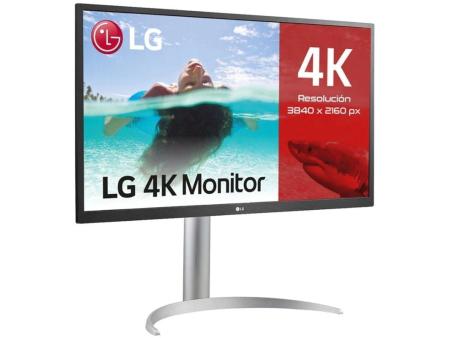 Monitor Profesional LG 27UP550P-W 27'/ 4K/ Regulable en altura/ Blanco