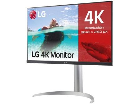 Monitor Profesional LG 27UP85NP-W 27'/ 4K/ Multimedia/ Regulable en altura/ Plata