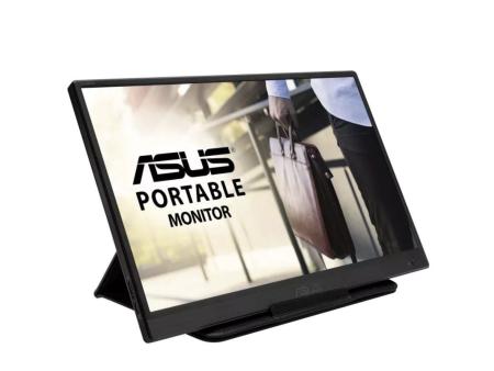 Monitor Portátil Asus ZenScreen MB165B 15.6'/ WXGA/ Negro