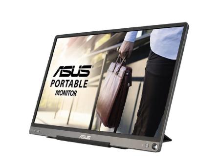 Monitor Portátil Asus ZenScreen MB16ACE 15.6'/ Full HD/ Plata y Negro