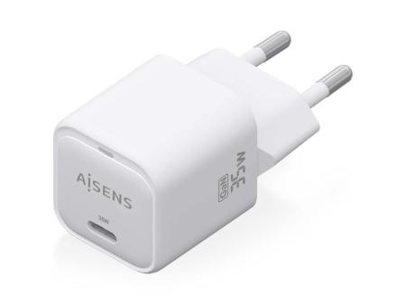 Cargador Gan de Pared Aisens ASCH-35W1P022-W/ 1xUSB Tipo-C/ 35W