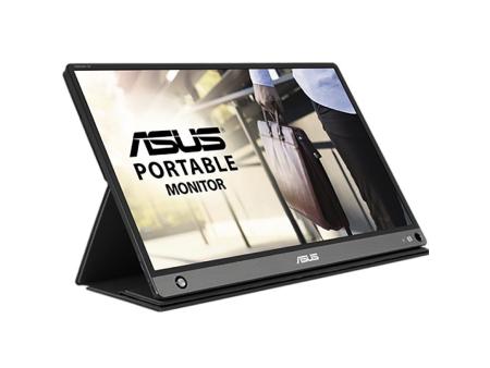 Monitor Portátil Asus ZenScreen Go MB16AHP 15.6'/ Full HD/ Multimedia/ Plata y Negro