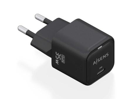 Cargador Gan de Pared Aisens ASCH-35W1P023-BK/ 1xUSB Tipo-C/ 35W