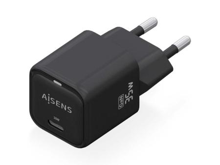 Cargador Gan de Pared Aisens ASCH-35W1P023-BK/ 1xUSB Tipo-C/ 35W