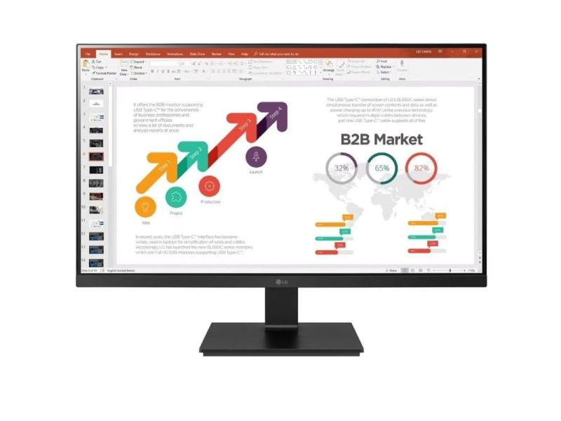 Monitor Profesional LG 27BL650C-B 27'/ Full HD/ Multimedia/ Regulable en altura/ Negro