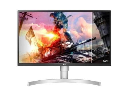 Monitor Gaming Polivalente LG 27UL550P-W 27'/ 4K/ 5ms/ 60Hz/ IPS/ Regulable en altura/ Plata