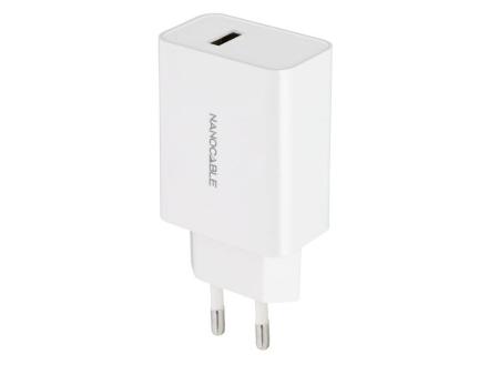 Cargador de Pared Nanocable 10.10.2003/ 1xUSB/ 2.1A/ Blanco