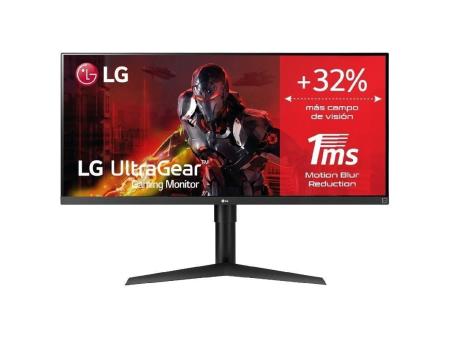 Monitor Gaming Ultrapanorámico LG 34WP65G-B 34'/ WFHD/ 1ms/ 75Hz/ IPS/ Regulable en altura/ Negro