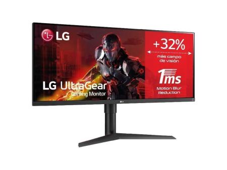 Monitor Gaming Ultrapanorámico LG 34WP65G-B 34'/ WFHD/ 1ms/ 75Hz/ IPS/ Regulable en altura/ Negro