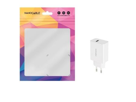 Cargador de Pared Nanocable 10.10.2003/ 1xUSB/ 2.1A/ Blanco