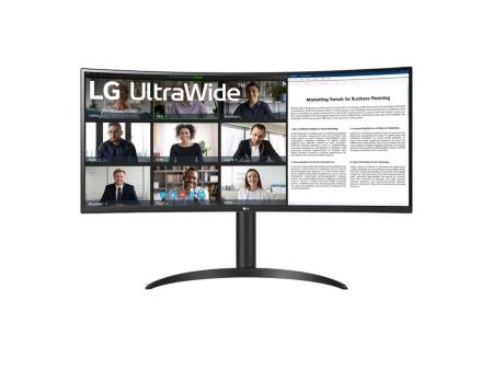 Monitor Profesional Ultrapanorámico LG 34WR55QC-B 34'/ WQHD/ Regulable en altura/ Negro