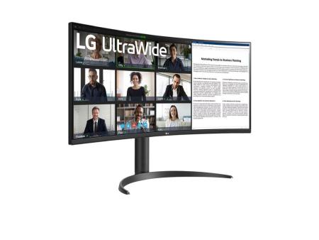 Monitor Profesional Ultrapanorámico LG 34WR55QC-B 34'/ WQHD/ Regulable en altura/ Negro