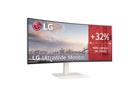 Monitor Profesional Ultrapanorámico Curvo LG UltraWide 38WR85QC-W 37.5'/ WQHD+/ Multimedia/ Blanco