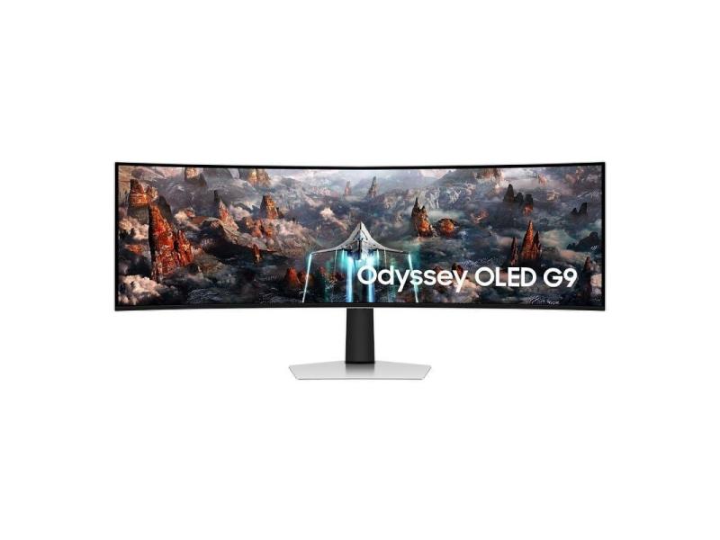 Monitor Gaming Ultrapanorámico Curvo Samsung Odyssey OLED G9 S49CG934SU 49'/ Dual QHD/ 0.03ms/ 240Hz/ OLED/ Multimedia/ Plata