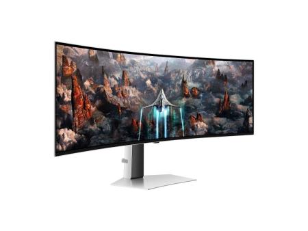 Monitor Gaming Ultrapanorámico Curvo Samsung Odyssey OLED G9 S49CG934SU 49'/ Dual QHD/ 0.03ms/ 240Hz/ OLED/ Multimedia/ Plata