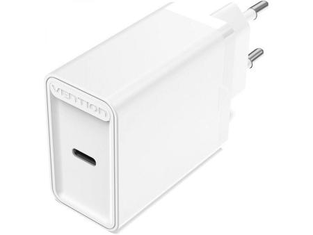 Cargador de Pared Vention FAIW0-EU/ 1xUSB Tipo-C/ 30W