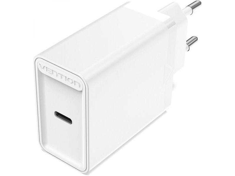 Cargador de Pared Vention FAIW0-EU/ 1xUSB Tipo-C/ 30W