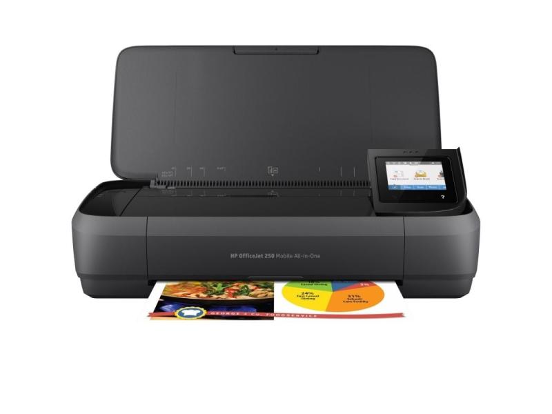 Multifunción Portátil HP Officejet 250 Mobile AIO WiFi/ Negra