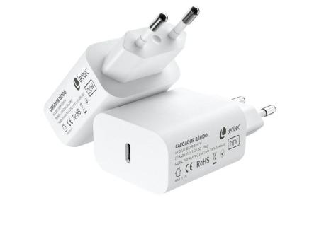 Cargador de Pared Leotec LECSPH20W1W/ 1xUSB Tipo-C/ 20W