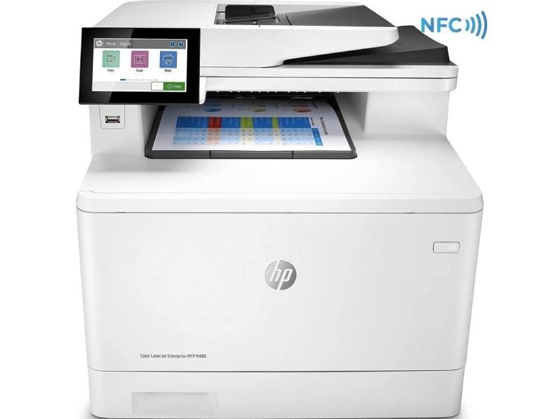 Multifunción Láser Color HP LaserJet Enterprise MFP M480F/ Fax/ Dúplex/ Blanca