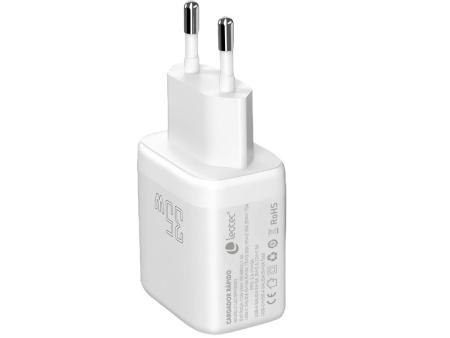 Cargador de Pared Leotec LECSPH35W2W/ 1xUSB Tipo-C/ 1xUSB/ 35W