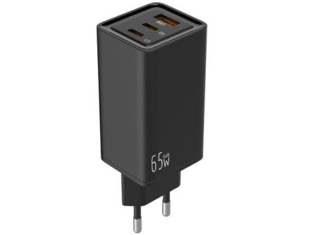 Cargador Universal Leotec LECSPH65W3K/ 2xUSB Tipo-C/ 1xUSB/ 65W