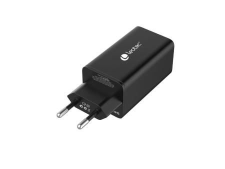 Cargador Universal Leotec LECSPH65W3K/ 2xUSB Tipo-C/ 1xUSB/ 65W