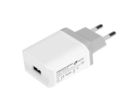 Cargador de Pared Leotec LECSPHTYPEC/ 1xUSB + Cable USB a USB Tipo-C/ 18W